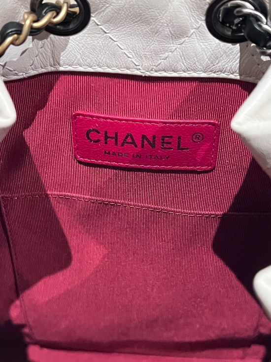 Chanel White Gabrielle Backpack Authentic Small Size RARE in this condition main image 12